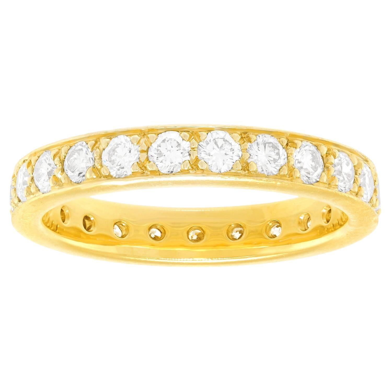 Yellow Gold Eternity Ring im Angebot