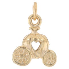 Yellow Gold Fairytale Carraige Charm - 14k Royal Transportation