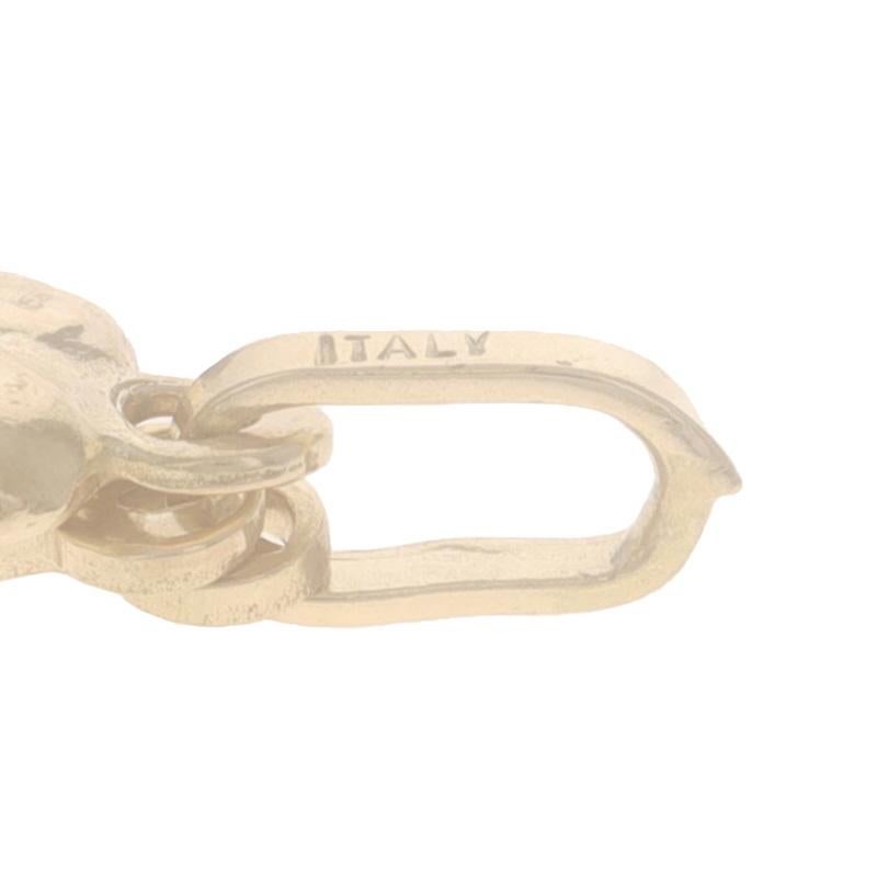 Charm en or jaune pour la foi, l'espoir et l'amour - Cadeau Croix, Ancre et Coeur 14k en vente 3