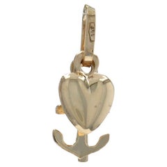 Charm in oro giallo con fede, speranza e amore - Regalo con croce, ancora e cuore in 14 carati