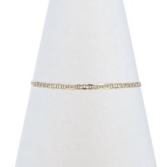 Yellow Gold Fancy Anchor Chain Bracelet 8 1/4" - 10k Mariner Italy