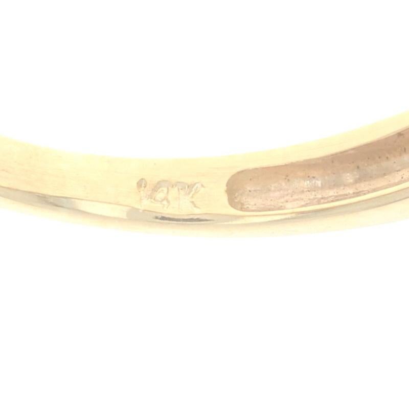 Yellow Gold Fancy Brown Diamond Cluster Band - 14k Round Brilliant Cut .20ctw For Sale 2