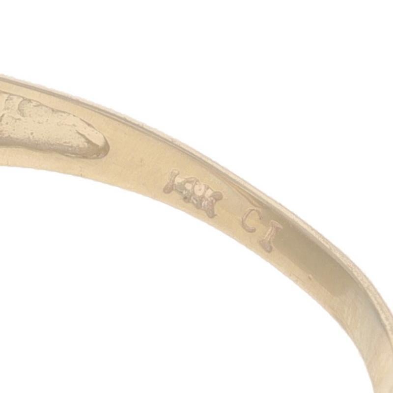 Gelbgold Fancy Brown Diamond Halo Bypass Ring - 14k 14k Runde .50ctw im Angebot 2