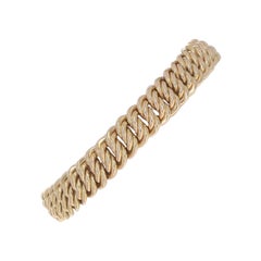 Bracelet en or jaune avec chaîne fantaisie - 14k