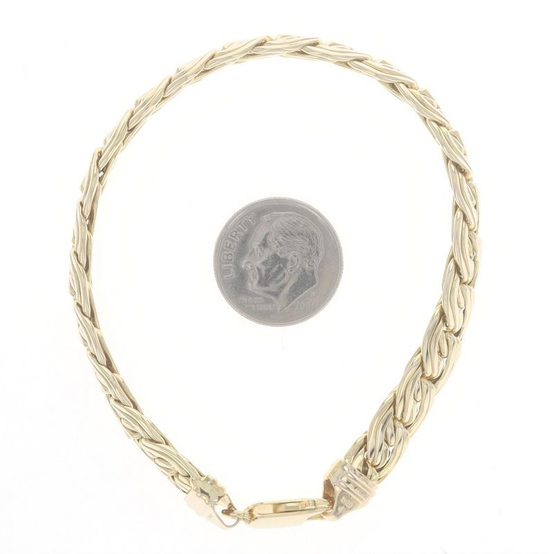 Yellow Gold Fancy Chain Bracelet 7 1/4