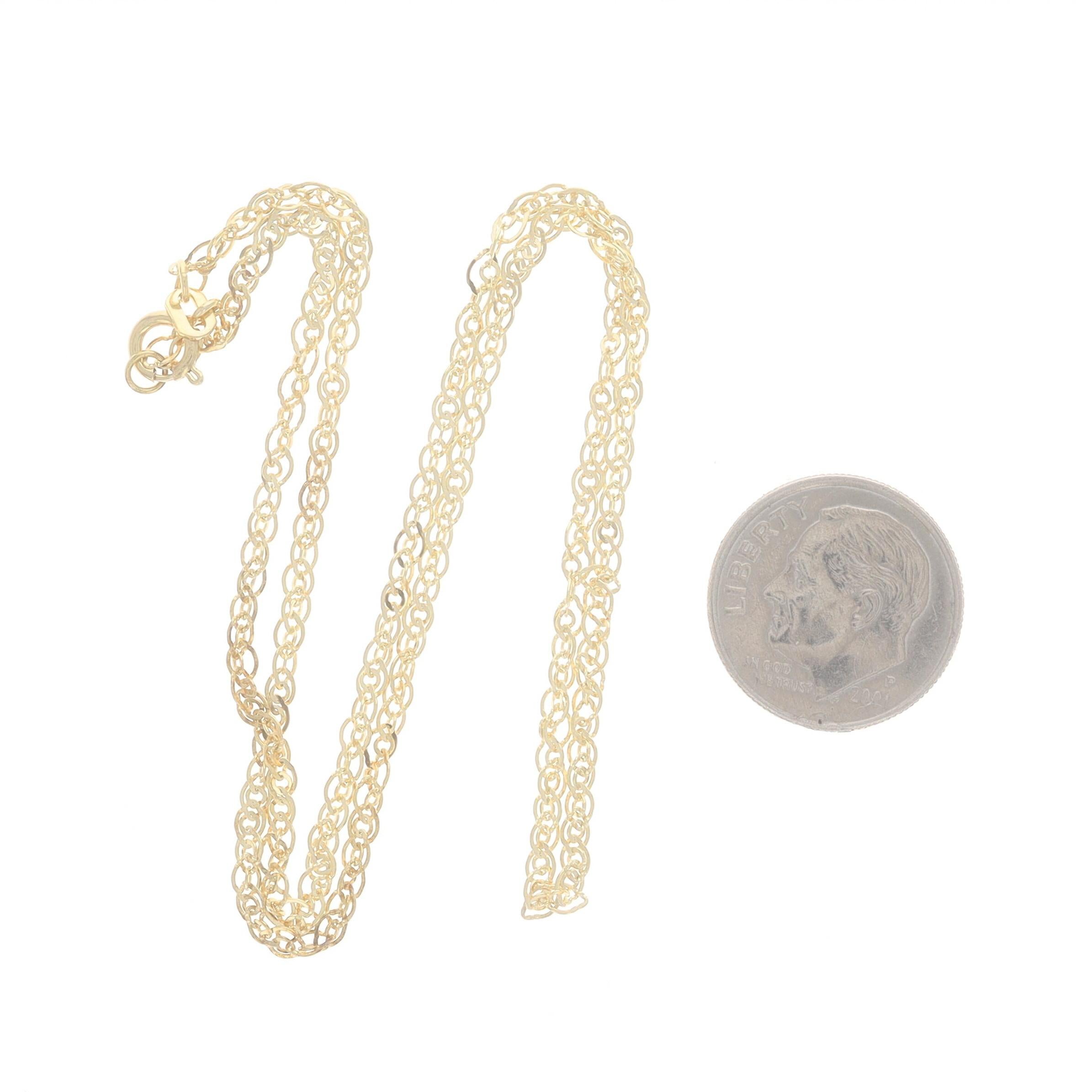 Yellow Gold Fancy Chain Necklace 15