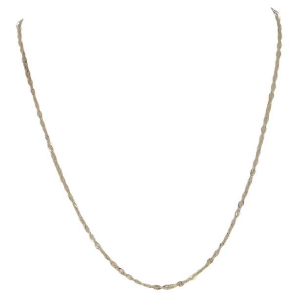 Yellow Gold Fancy Chain Necklace 15" - 14k