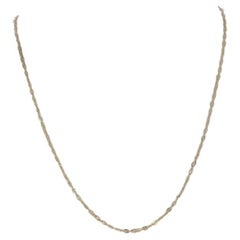 Gelbgold Fancy Kette Halskette 15" - 14k