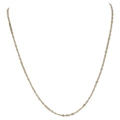 Collana a catena in oro giallo da 15" - 14k