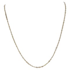 Collier fantaisie en or jaune 15" - 14k