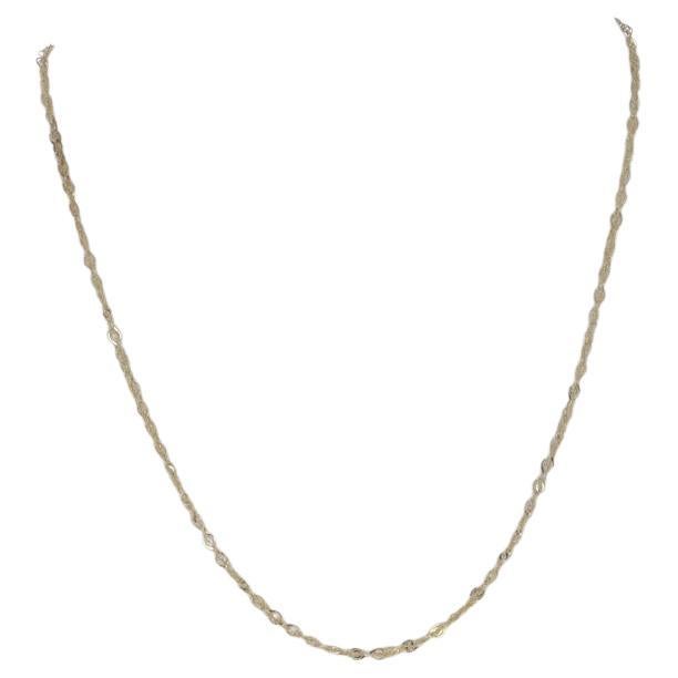 Yellow Gold Fancy Chain Necklace 15" - 14k