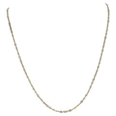Yellow Gold Fancy Chain Necklace 15" - 14k