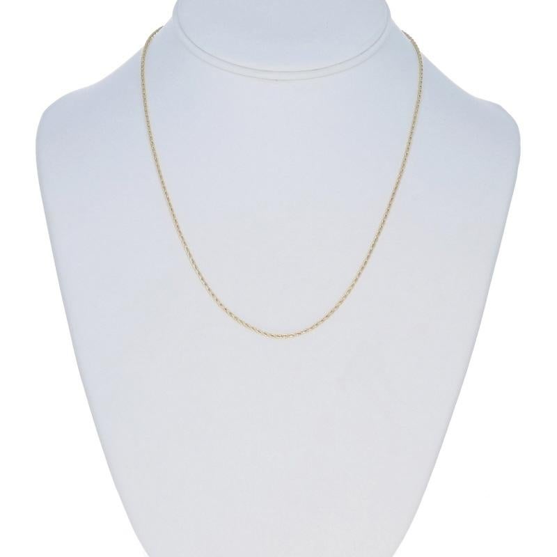 Collier en or jaune avec chaîne fantaisie 18