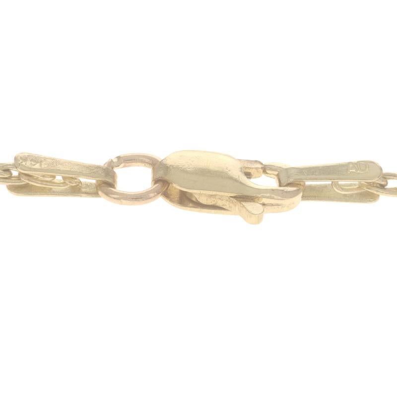 Collier en or jaune avec chaîne fantaisie 18