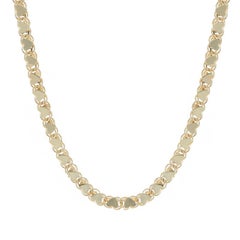 Yellow Gold Fancy Heart Cable Chain Necklace 18" 14k Love