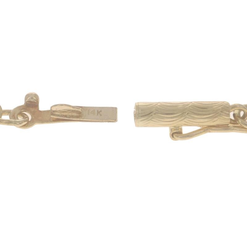 Collier en or jaune avec chaîne à câble en forme de coeur 14k Love en vente 2