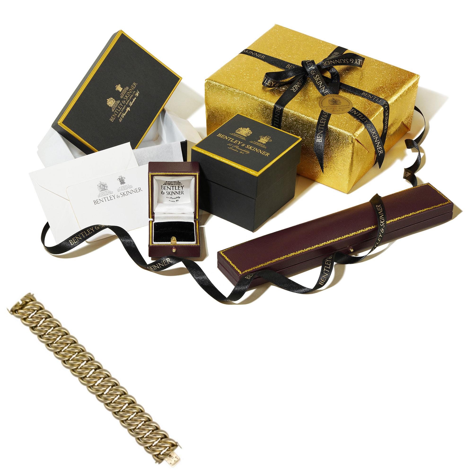 Bracelet à maillons fantaisie en or jaune Excellent état - En vente à London, GB