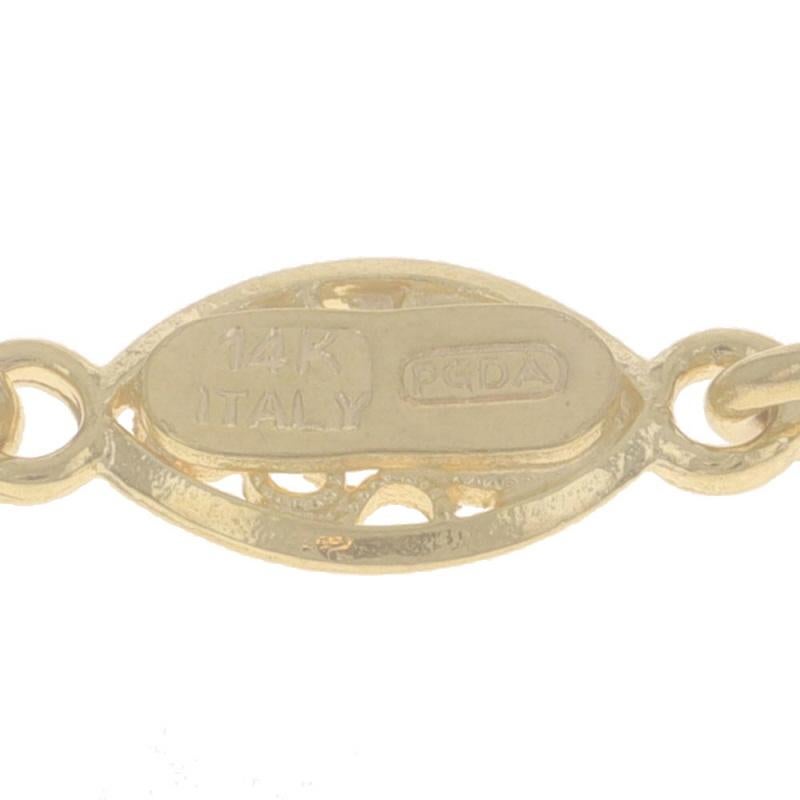 Bracelet à maillons fantaisie en or jaune 9 1/4