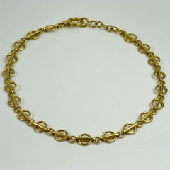Yellow Gold Fancy Link Chain Bracelet