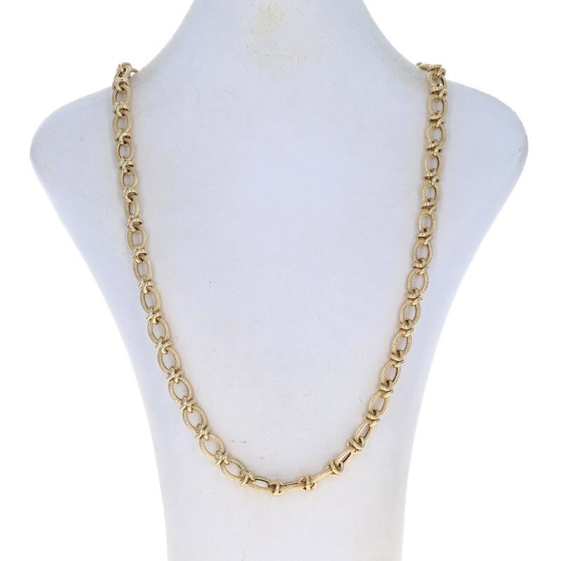 Collier en or jaune à maillons fantaisie 30 1/2