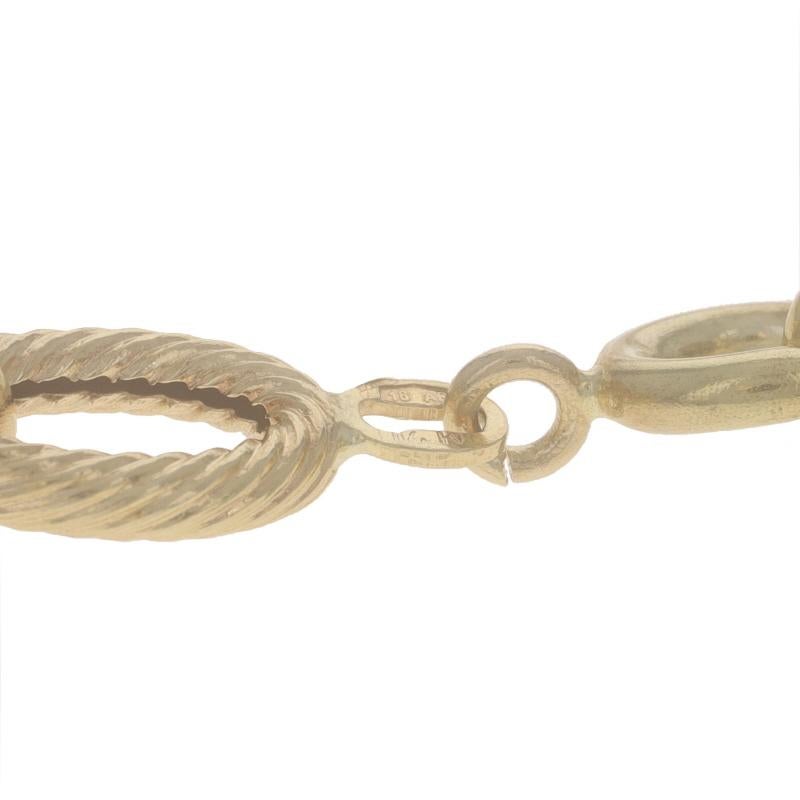 Collier en or jaune à maillons fantaisie 30 1/2
