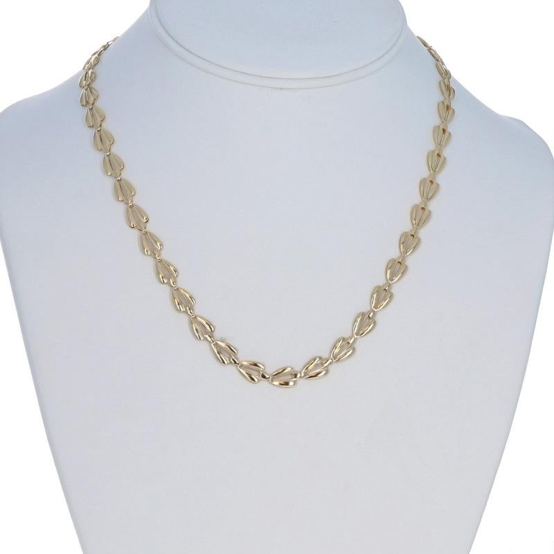 Women's Yellow Gold Fancy Link Necklace 18