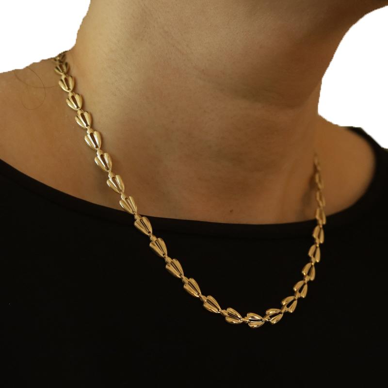 Yellow Gold Fancy Link Necklace 18