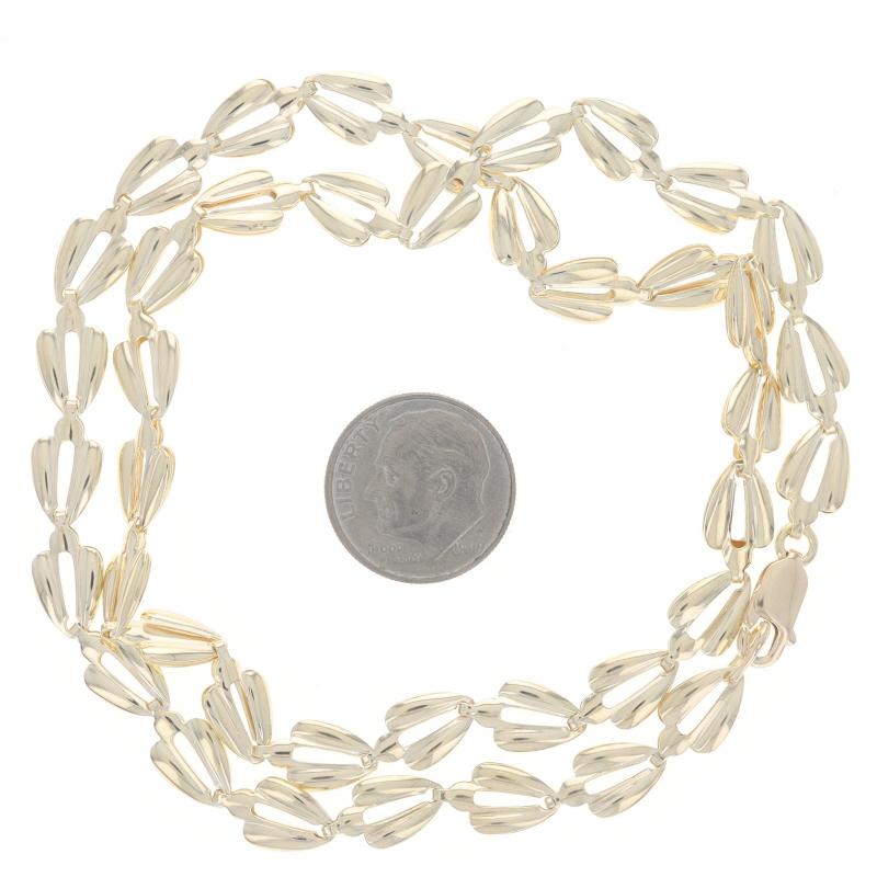 Yellow Gold Fancy Link Necklace 18
