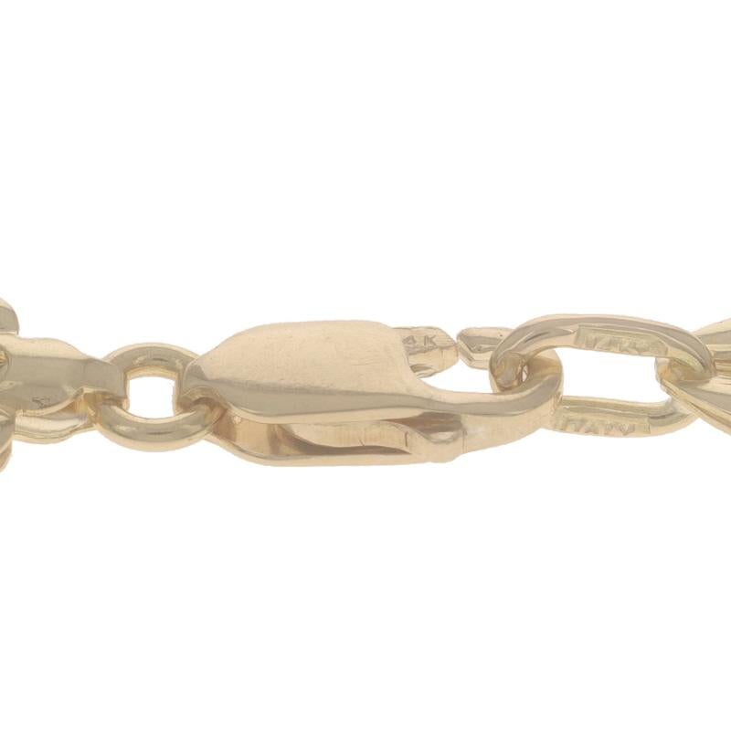 Yellow Gold Fancy Link Necklace 18