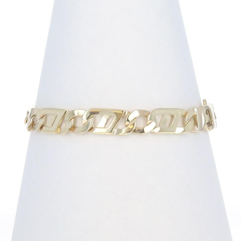 Bracelet en or jaune avec chaîne fantaisie Marin 8