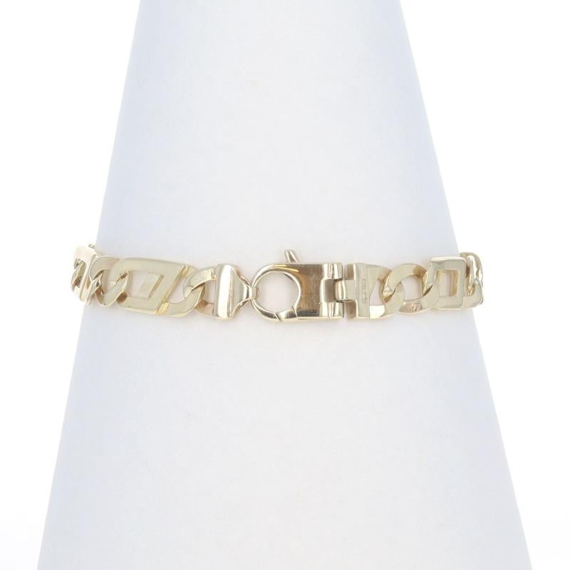 Bracelet en or jaune avec chaîne fantaisie Marin 8