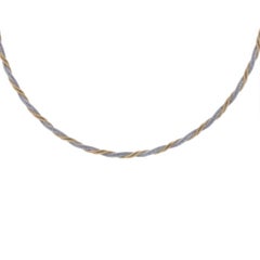 Chaîne collier fantaisie cocon et cocon de 17 pouces en or jaune 14 carats