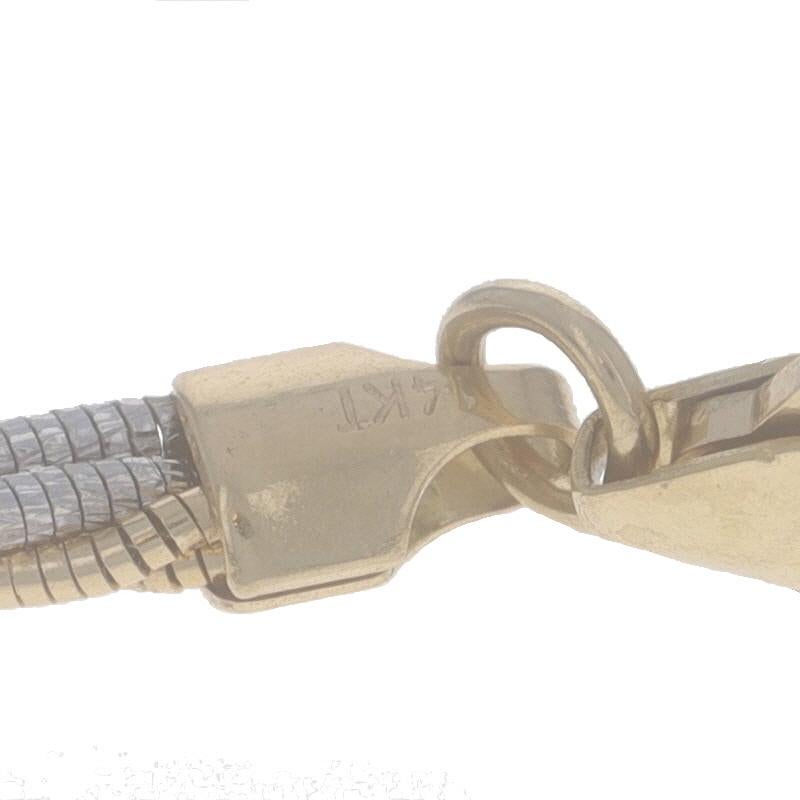 Chaîne collier fantaisie cocon et cocon de 17 pouces en or jaune 14 carats en vente 2