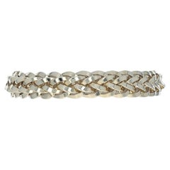 Yellow Gold Fancy Woven Chain Bracelet 7 1/2" - 14k Braid