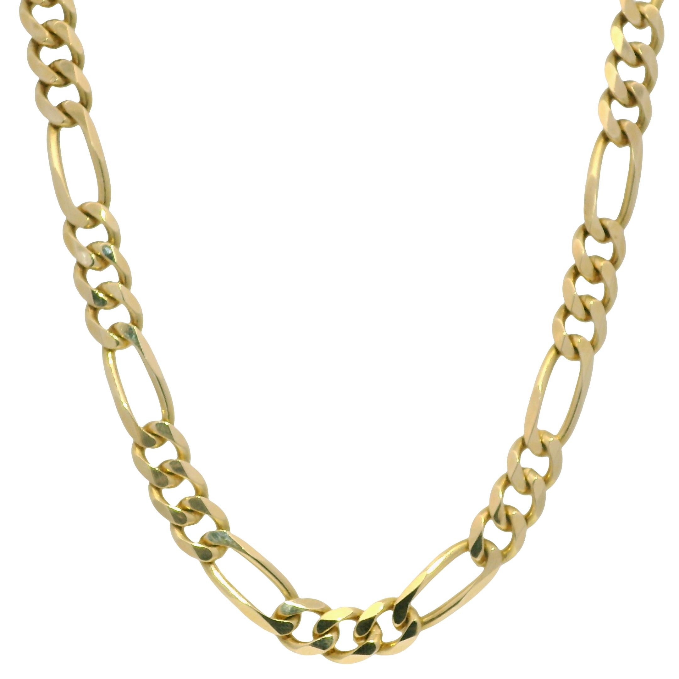 Yellow Gold Figaro Chain 20