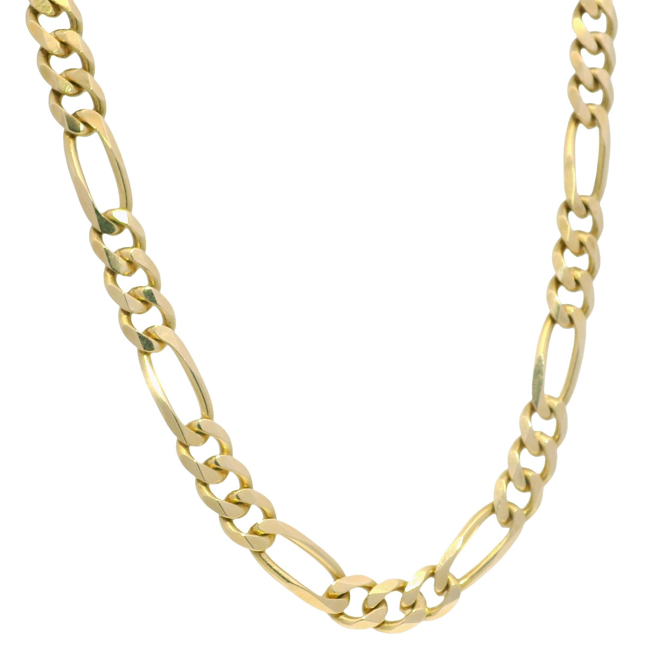 Yellow Gold Figaro Chain 20