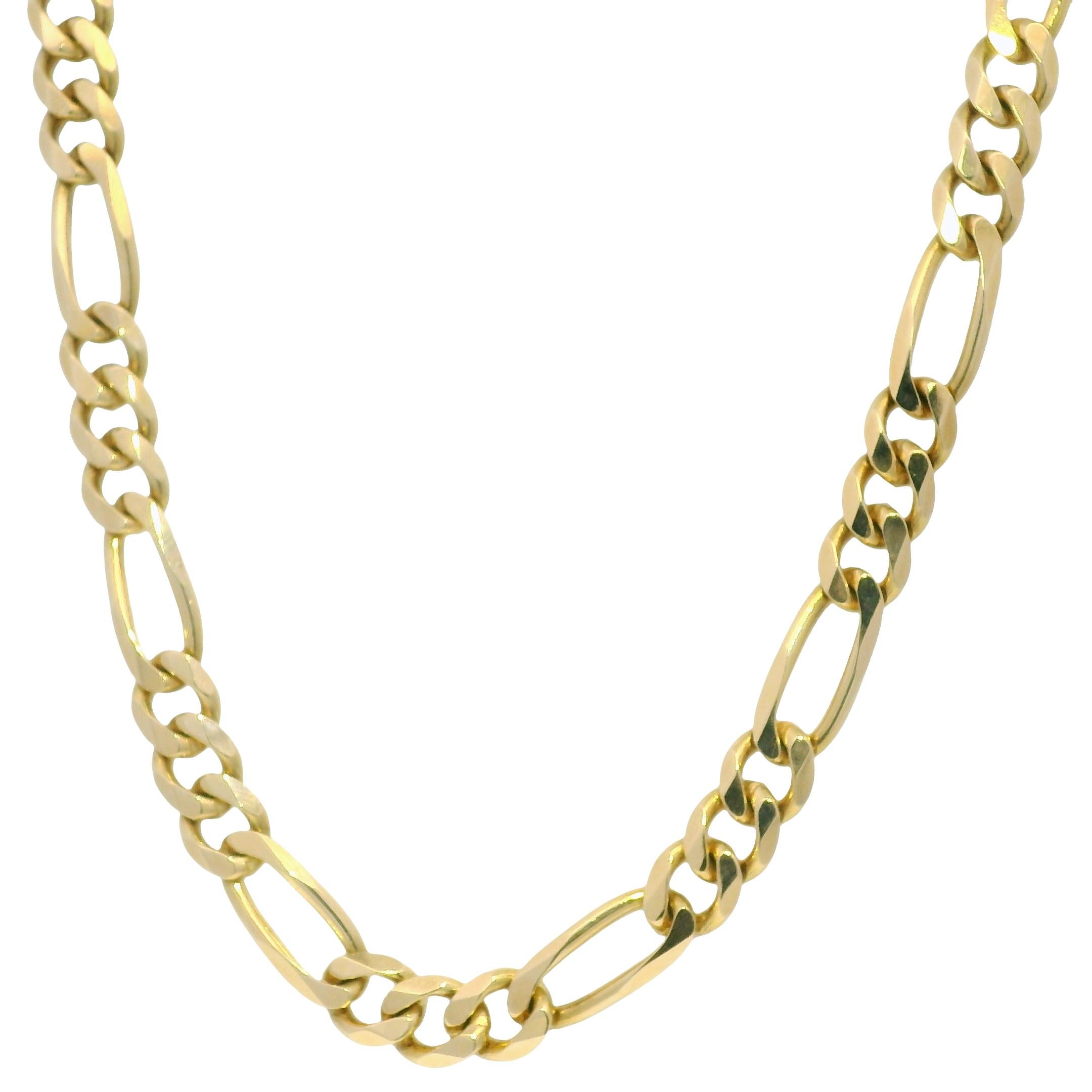 Yellow Gold Figaro Chain 20