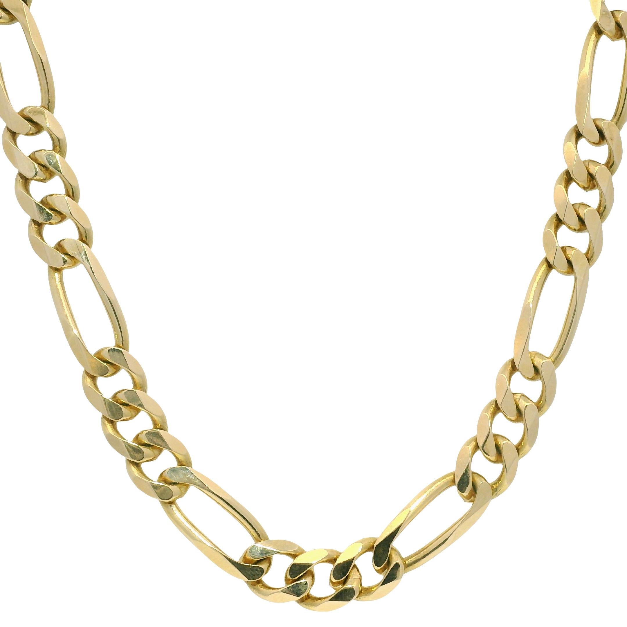Yellow Gold Figaro Chain 20