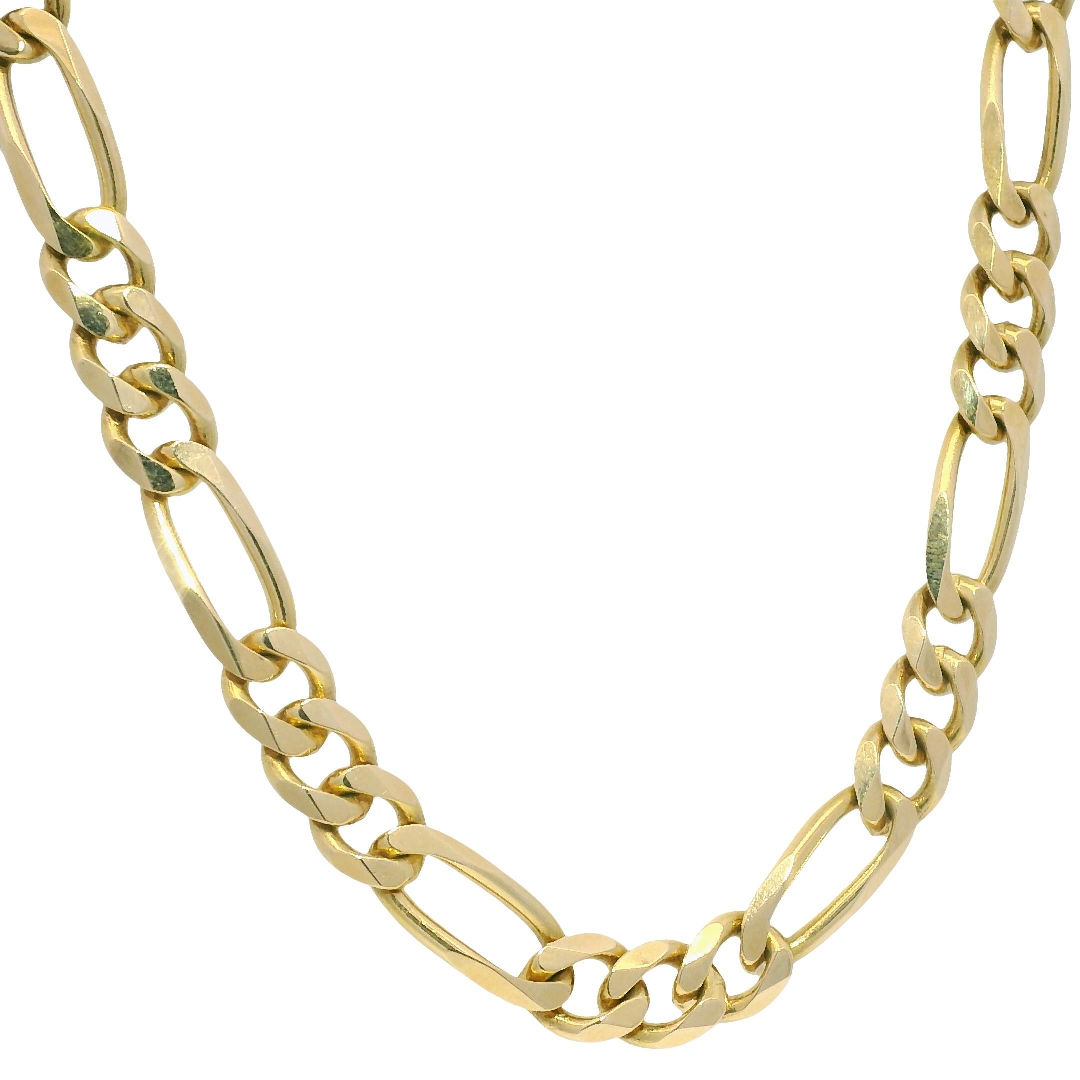 Yellow Gold Figaro Chain 20