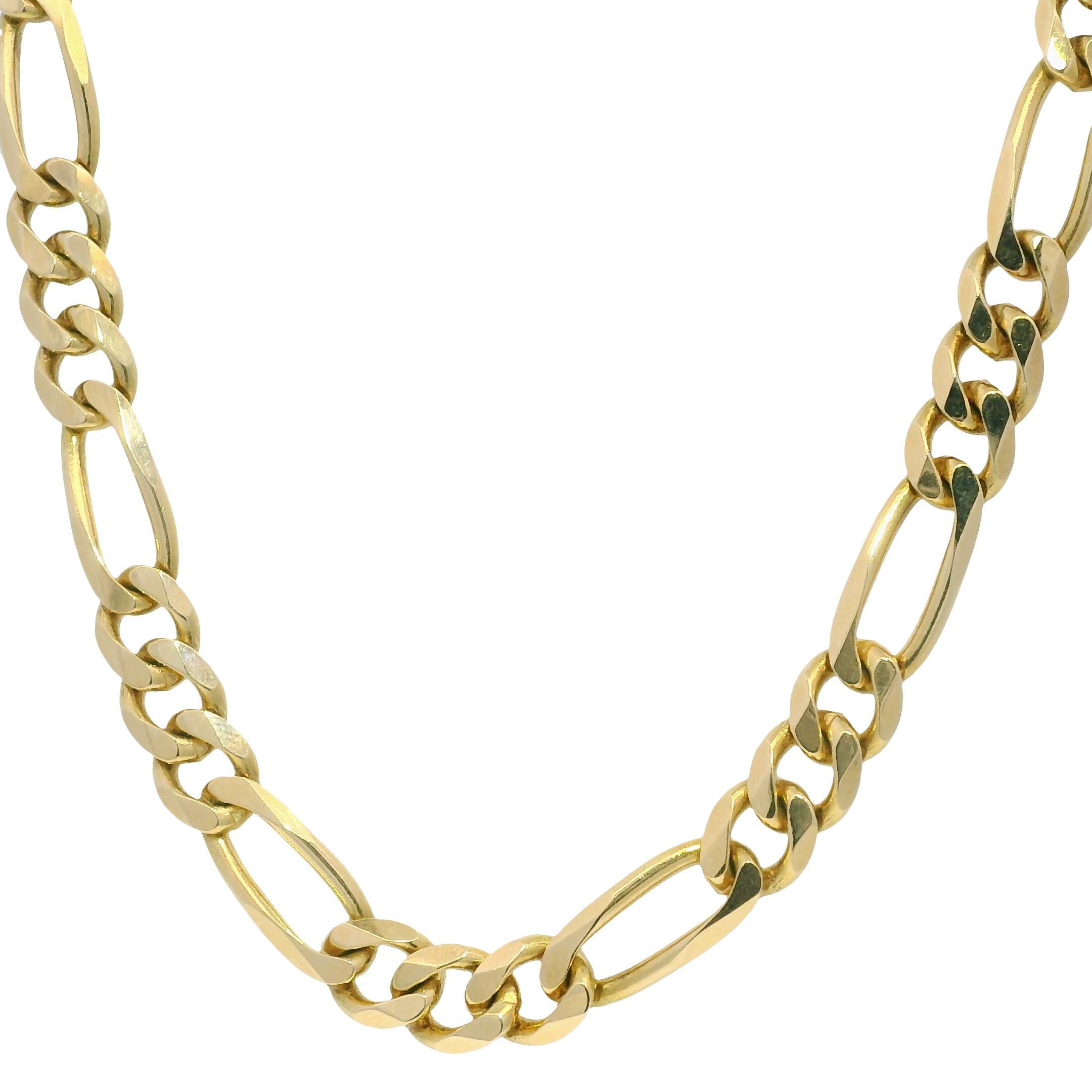 Yellow Gold Figaro Chain 20