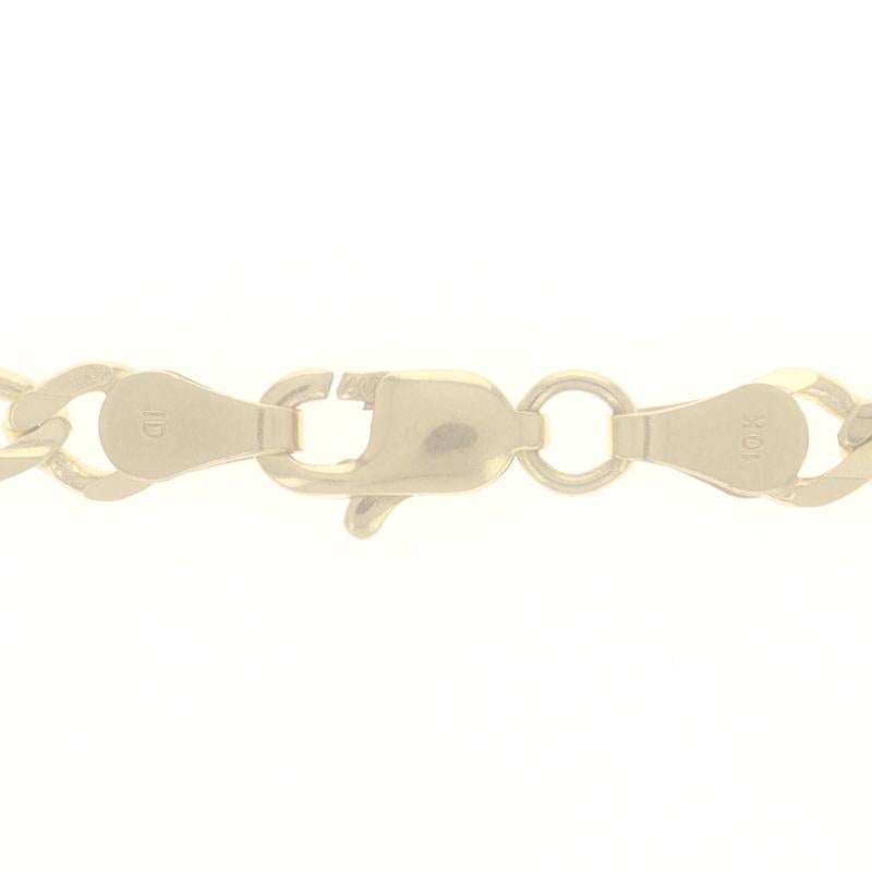 Yellow Gold Figaro Chain Mens Necklace 24