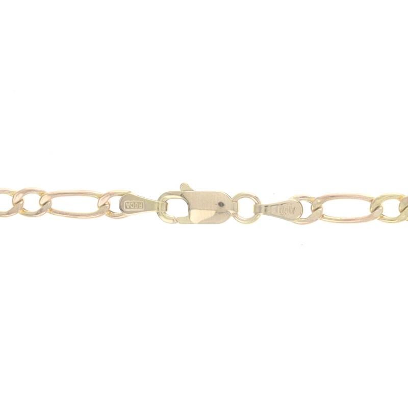 Yellow Gold Figaro Chain Necklace 18
