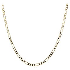 Yellow Gold Figaro Chain Necklace