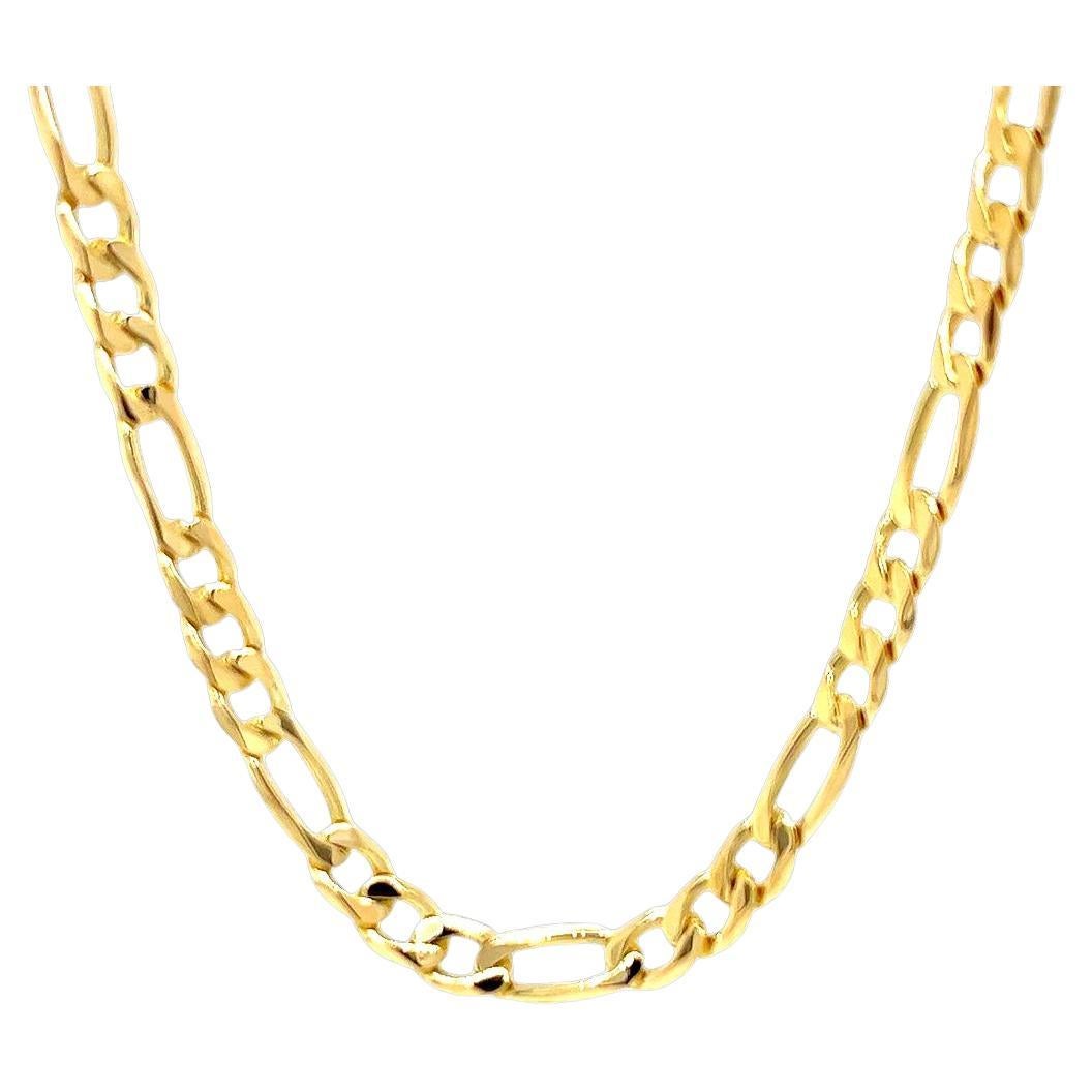 Collier de chaîne Figaro en or jaune en vente