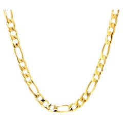 Yellow Gold Figaro Chain Necklace