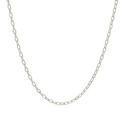 Yellow Gold Flat Cable Chain Necklace 17 1/2" 14k