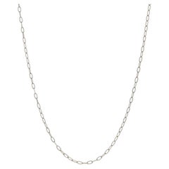 Yellow Gold Flat Cable Chain Necklace 18 1/4" - 10k