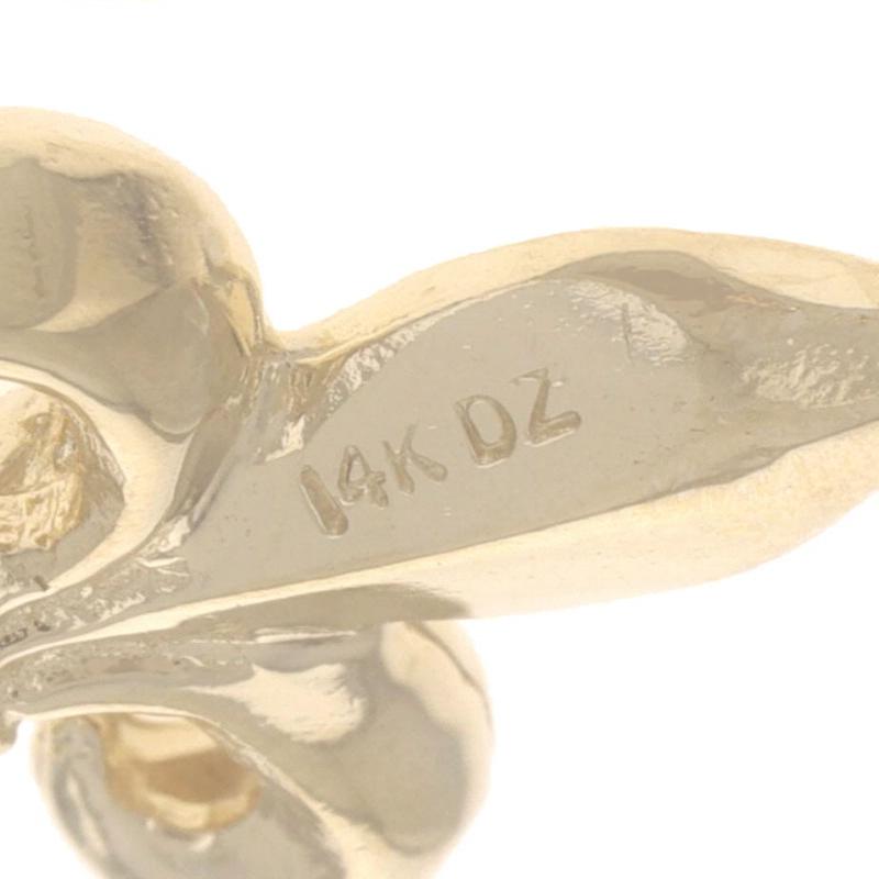 Yellow Gold Fleur-de-lis Charm - 14k Pendant For Sale 1
