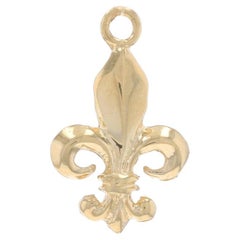 Dije Flor de Lis de Oro Amarillo - Colgante 14k