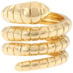 Yellow Gold Flexible Coiled Serpent Ring